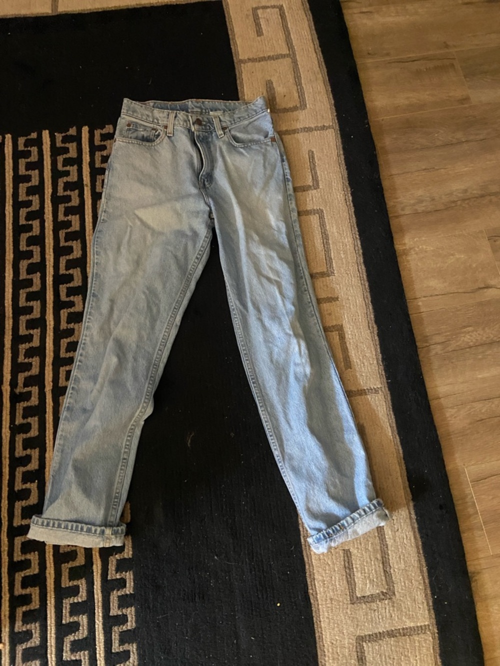 Vintage Levi's light blue denim loose-fit jeans